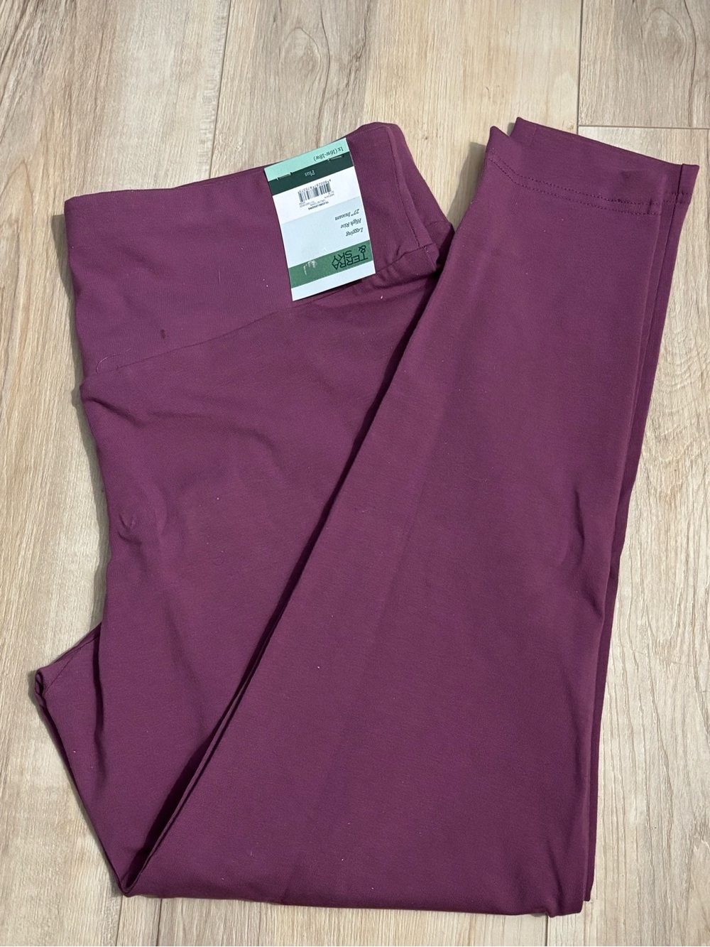 Terra & Sky Plum High-Waist Leggings